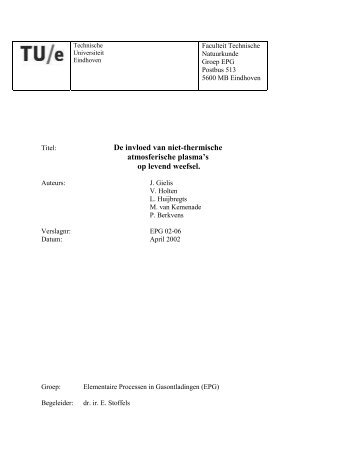 5 De invloed van elektrische velden op cellen - faculteit Technische ...