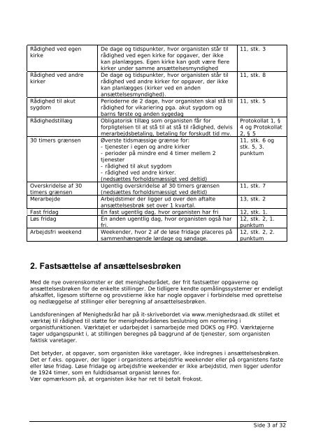 Landsforeningens vejledning til arbejdsplanlægning