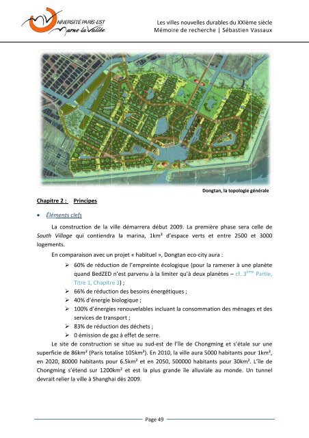 LES VILLES NOUVELLES DURABLES DU XXIème SIECLE - Free