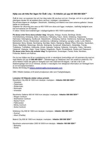 Hjälp oss att hitta fler lägen för ÖoB i city – få hittelön på upp till 500 ...