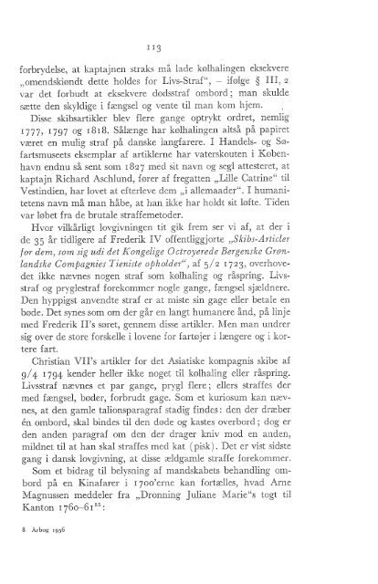 Kølhaling og råspring, et par gamle sømandsstraffe, s. 89-132