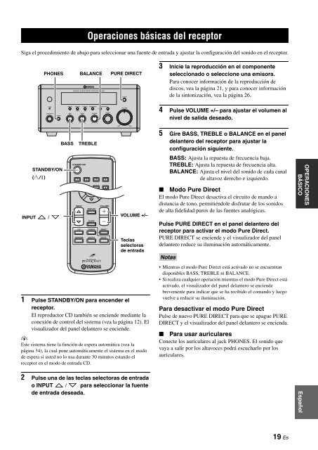 AMPLI-TUNER/LECTEUR CD RECEIVER/CD PLAYER - Prostage