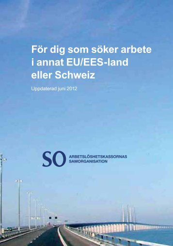 För dig som söker arbete i annat EU/EES-land eller Schweiz