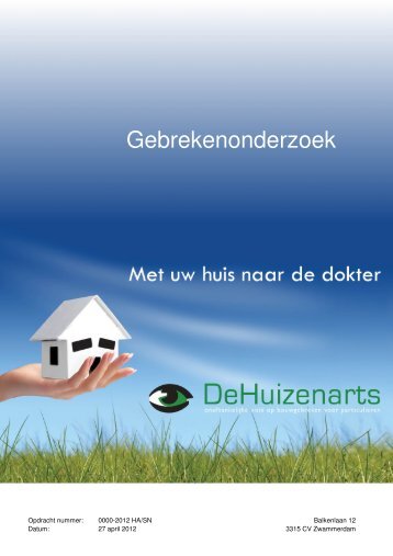 Gebrekenonderzoek - Vereniging Eigen Huis