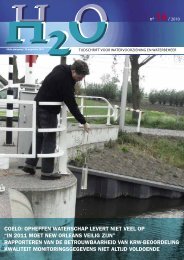 Inhoud H2O nummer 16, augustus 2010 - H2O - Tijdschrift voor ...