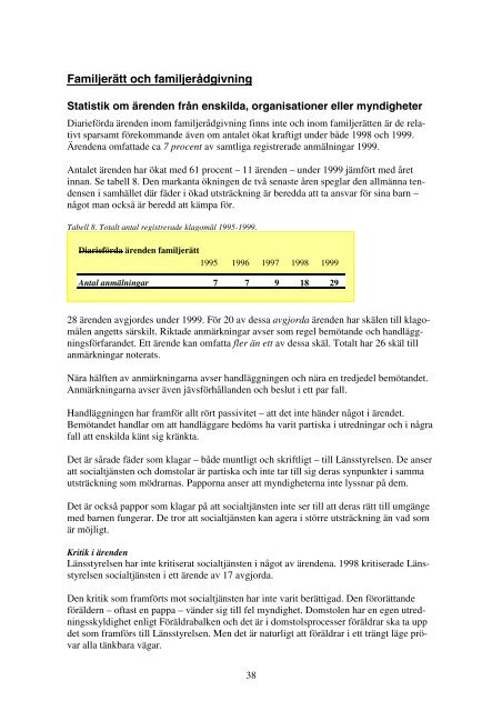 Rapport nr 3:2000, Årsrapport om socialtjänsten - Länsstyrelsen i ...