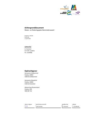 Bijlage Achtergronddocument - Videoarchief bestuurlijke informatie ...