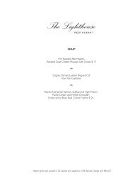 View The Lighthouse Restaurant menu (PDF)