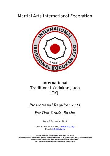 Martial Arts International Federation - dokan dojo