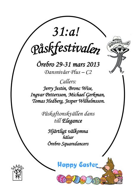 Örebro 29-31 mars 2013 - Örebro Squaredancers
