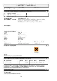 SÄKERHETSDATABLAD - Dahl