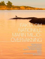 Fakta om nationell marin miljöövervakning