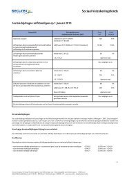 Sociale bijdragen voor zelfstandigen - Securex