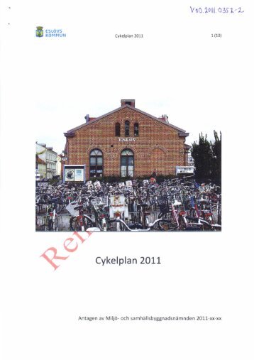 Cykelplan 2011 - Webbdiarium - Eslöv
