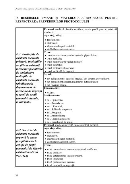 Moartea subită cardiacă - Ministerul Sănătăţii