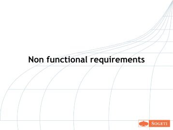 Non functional requirements Altijd lastig!