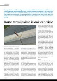 De levensduur van duurzaamheid (3 oktober 2011) - OSB