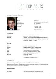 CV - Van der Feltz Advocaten