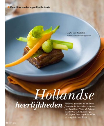 Hollandse Heerlijkheden. Kerstdiner zonder ingewikkelde franje