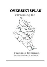 Översiktsplan - Lycksele kommun