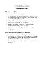 LATHUND FÖR ARGUMENT LITTERATURSTÖDET