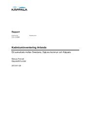 Kadmiuminventering Arlanda 1 MB, 24 sidor - Käppalaförbundet