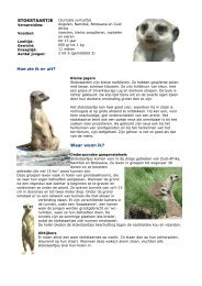 Download de spreekbeurt - NVD Dierentuinen