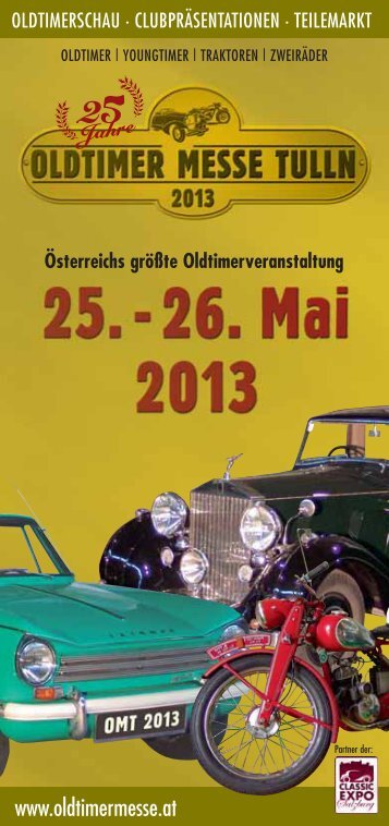 Flyer 2013 - Oldtimer Messe Tulln