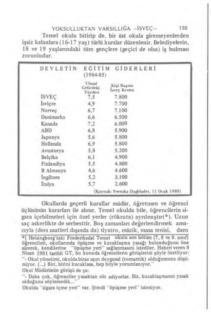 YOKSULLUKTAN VARSILLIĞA -İSVEÇ- - Abana Gazetesi