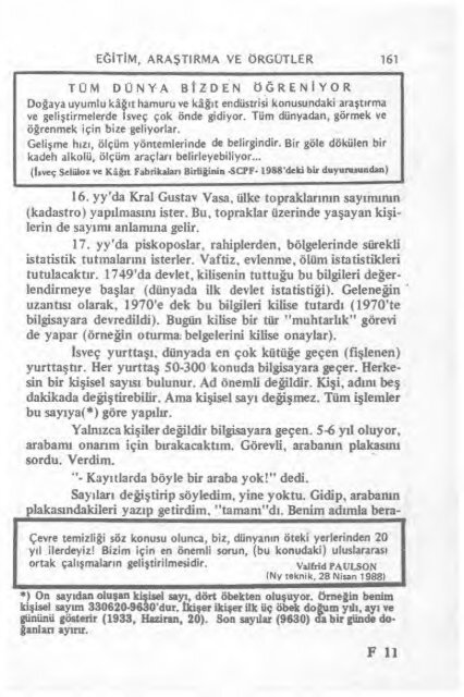 YOKSULLUKTAN VARSILLIĞA -İSVEÇ- - Abana Gazetesi