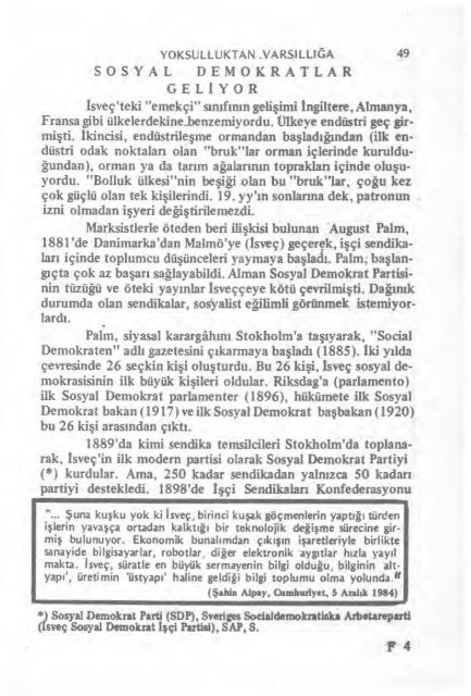 YOKSULLUKTAN VARSILLIĞA -İSVEÇ- - Abana Gazetesi