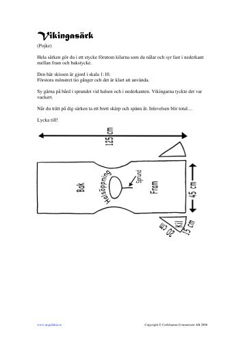 Kläder (mönster och beskrivning) - Unga Fakta