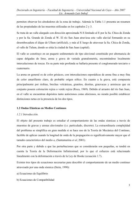 Caracterización de Arenas y Gravas con Ondas Elásticas