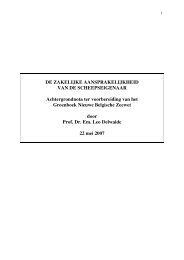 DE ZAKELIJKE AANSPRAKELIJKHEID VAN DE ...