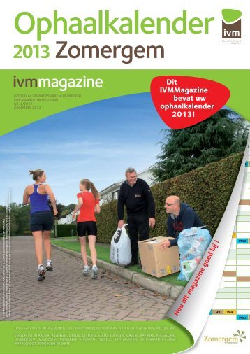 Ophaalkalender 2013 - Zomergem.be