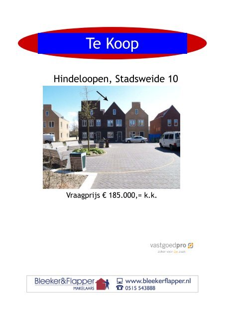 BROCHURE Hindeloopen Stadsweide 10 - Bleeker & Flapper ...