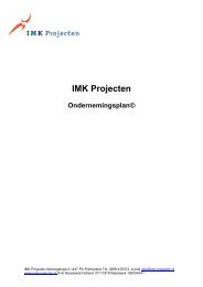 Ondernemersplan (PDF) - IMK-Projecten