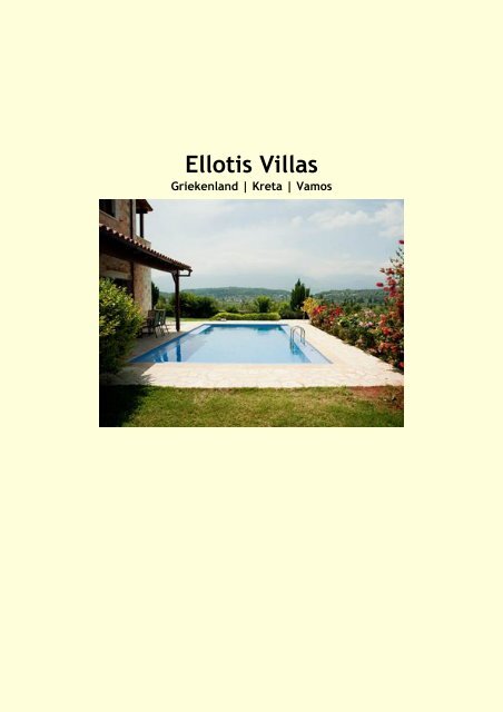 Ellotis Villas - Eliza was here