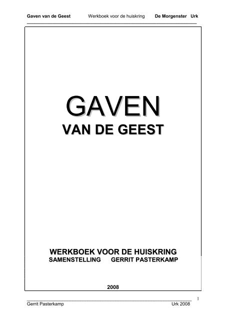 gaven van de geest - johannes