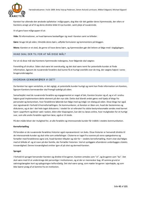 Eksamens rapport