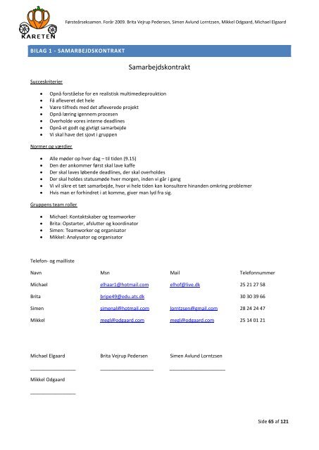 Eksamens rapport