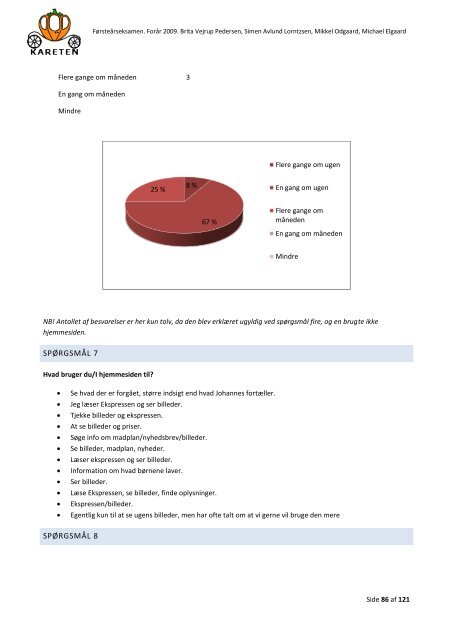 Eksamens rapport