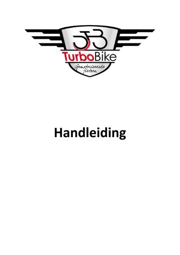 installatiehandleiding - Turbobike