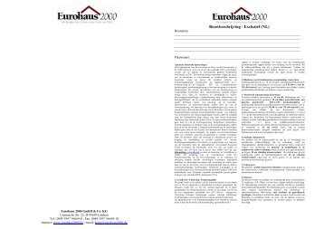 Bouwbeschrijving - Exclusief (NL) - Eurohaus 2000, Lindern