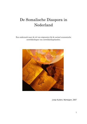 De Somalische Diaspora in Nederland - RUhosting