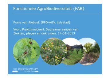 Functionele AgroBiodiversiteit (FAB)