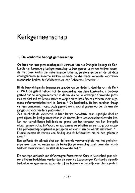 De Leuenberger Konkordie - hwba-vriezenveen - Welkom