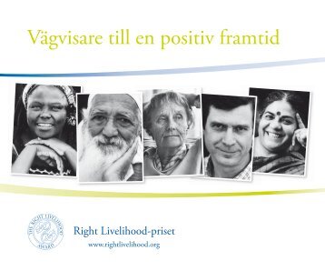 Vägvisare till en positiv framtid - Right Livelihood Award