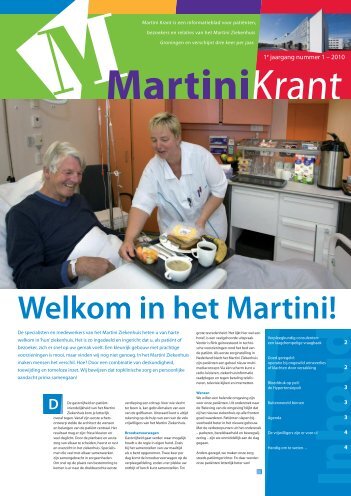 Martini Krant 1, 1e jaargang - Martini ziekenhuis