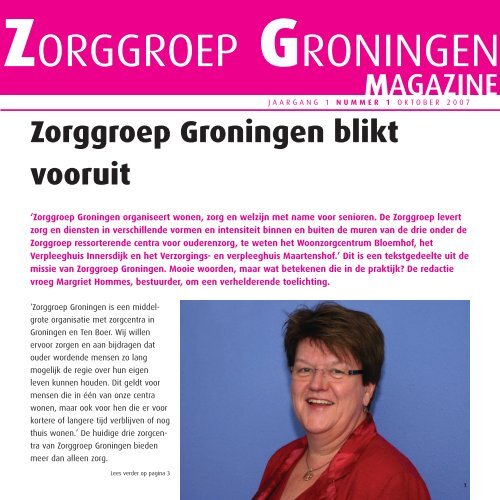 magazine - Welkom bij Zorggroep Groningen